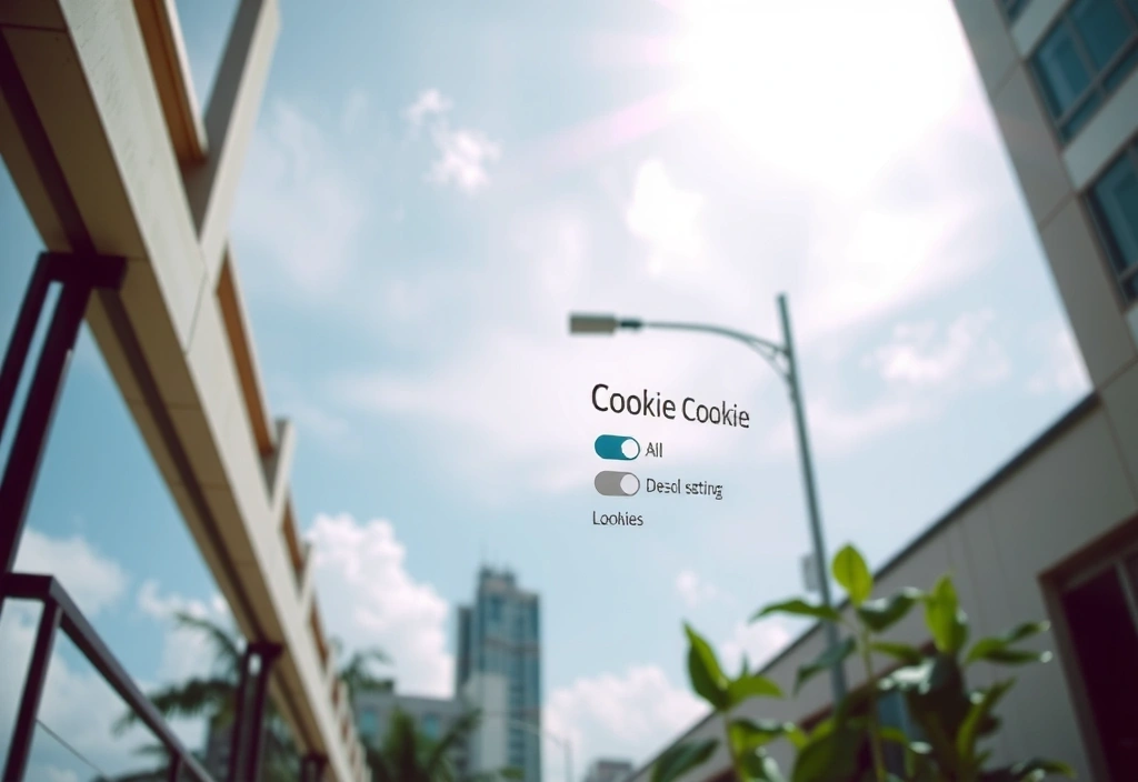 Cookie management interface showing browser settings and preferences