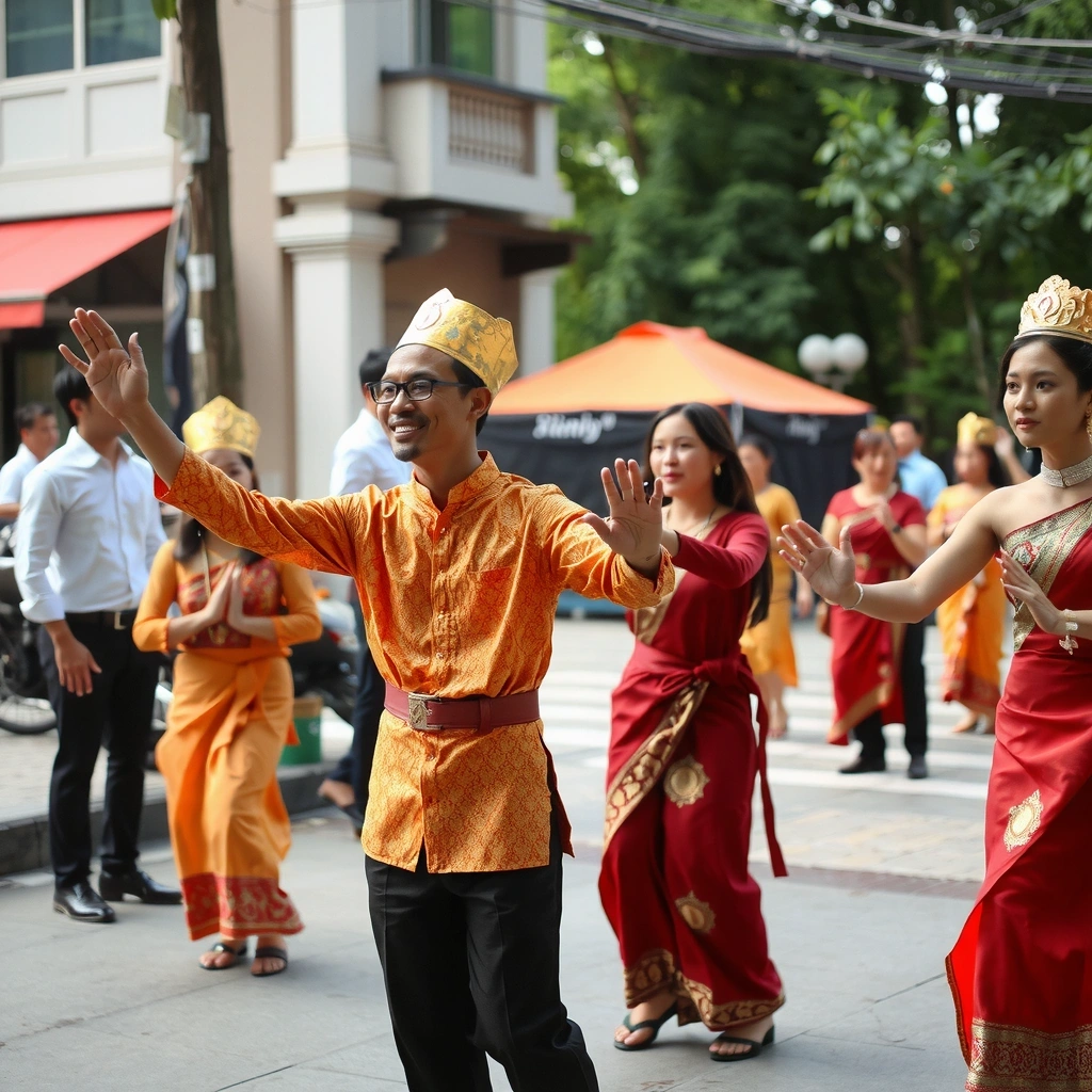 Traditional Malaysian cultural performance